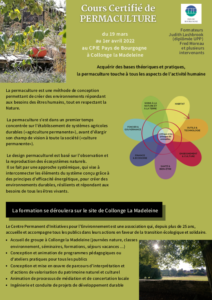 Cours Certifié de Permaculture en Saône-et-Loire @ au CPIE Pays de Bourgogne